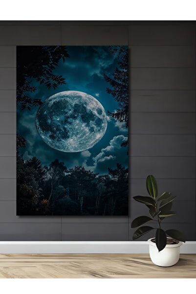 Teona Ahşap Charming Moon Landscape Decorative Wood Mdf Home/Workplace Wall P...