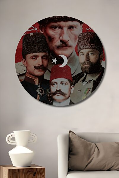 Teona Ahşap Atatürk și eroii războiului pentru independență Pictură decorativ...