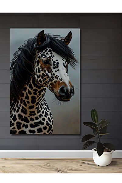 Teona Ahşap Σετ Λεοπάρ μοτίβο τεμαχίων Ξύλινη Διακοσμητική Ζωγραφική Τοίχου M...