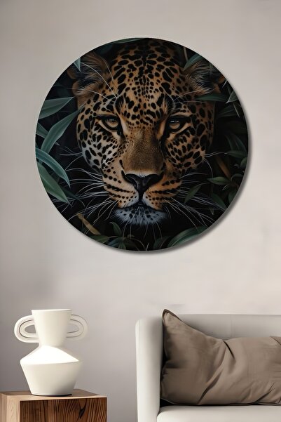Teona Ahşap Pictură decorativă de perete din lemn MDF Leopard, Secretul Natur...