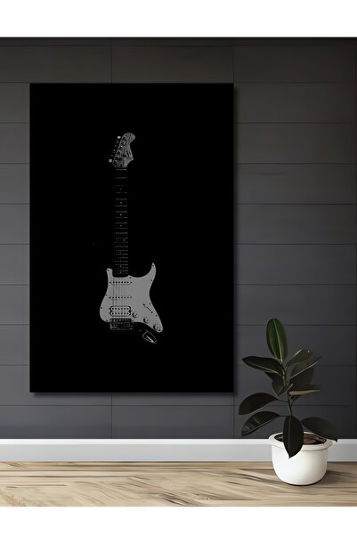 Teona Ahşap Pictură decorativă cu chitară electrică din lemn MDF pentru peret...