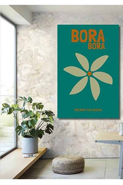 Teona Ahşap Bora Bora Tropical Lemn MDF Decorativ Acasă/Loc de muncă Pictură ...