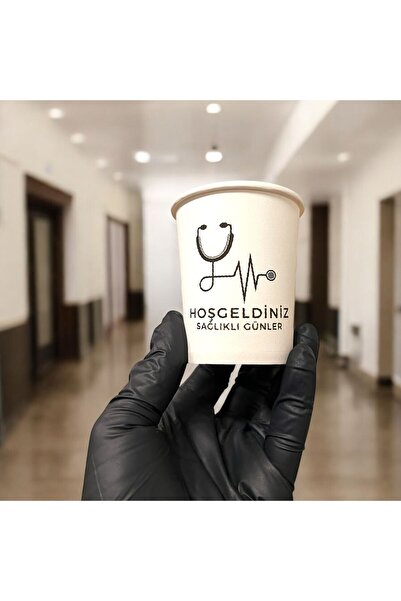 SBStrend Doktor-Muayenehane-Klinik Hoşgeldiniz temalı Tek kullanımlık 7 Oz 50...