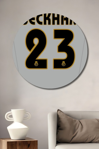 Teona Ahşap Beckham 23 Fotbalist Tablou decorativ din lemn MDF pentru perete ...