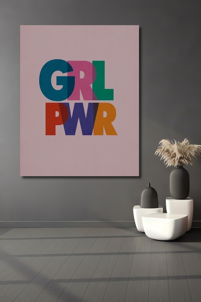 Teona Ahşap Kız Gücü Pictură decorativă de perete din lemn MDF colorat pentru...