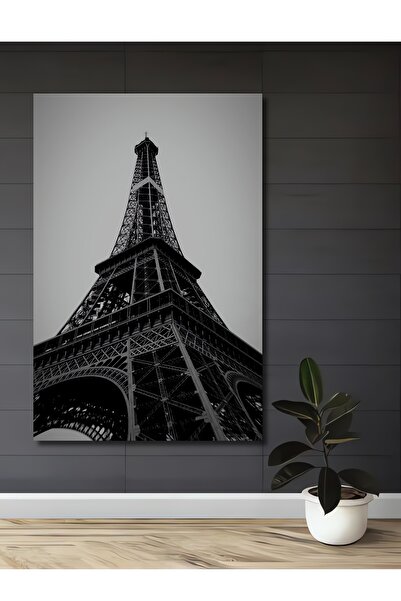 Teona Ahşap Eyfel Kulesi Dekoratif Ahşap MDF Ev/İşyeri Duvar Tablo Dikdörtgen...