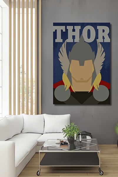 Teona Ahşap Pictură decorativă din lemn MDF Thor pentru perete pentru casă/lugar de muncă Pictură dreptunghiulară pentru perete pentru casă/lugar de muncă