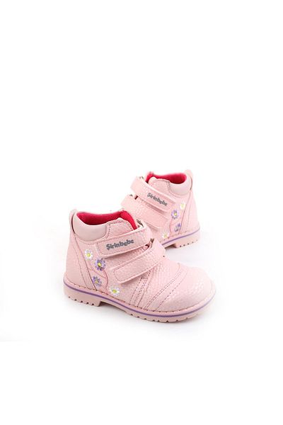 Şirin Bebe 3248 Κοριτσίστικες μπότες με αντιολισθητική σόλα Velcro