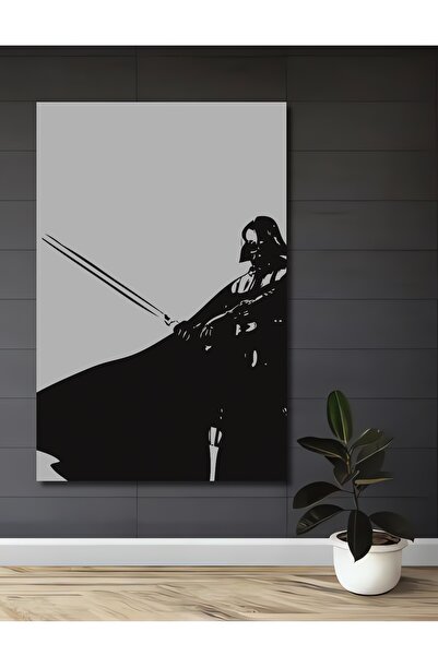 Teona Ahşap Darth Vader Dekoratif Ahşap MDF Ev/İşyeri Duvar Tablo Dikdörtgen ...