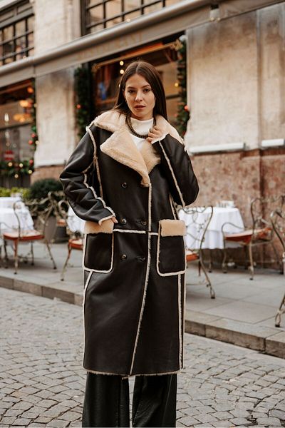 CE-YIL DERİ ÜRÜNLERİ Women's Esila Khaki̇Ki̇ Napa Fur