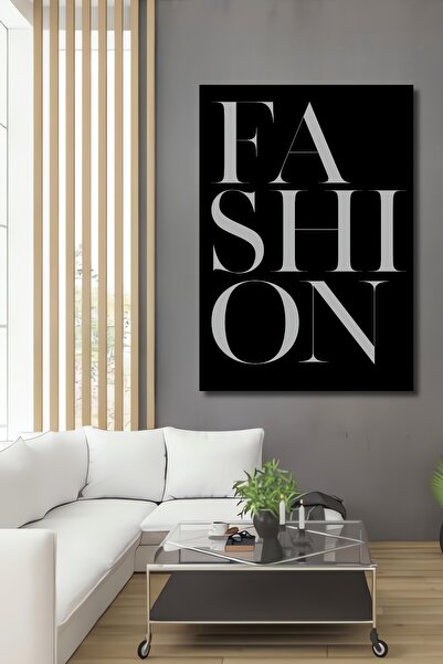 Teona Ahşap Moda Yazısı Dekoratif Ahşap MDF Ev/İşyeri Duvar Tablo Dikdörtgen ...