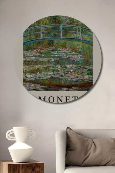 Teona Ahşap Monet Podul Japonez Decorativ din lemn MDF Pictură murală pentru ...