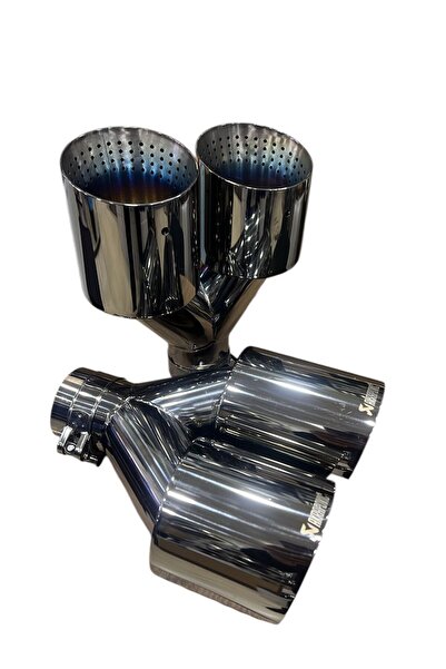 Akrapovic AKRAPOVİC 100 LÜK İÇİ DELİKLİ TİTANYUM (İTHAL) EGZOZ UCU ÇİFTLİ SET SAĞ-SOL
