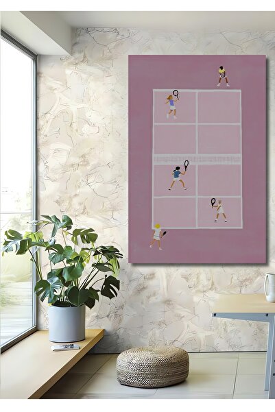 Teona Ahşap Tablă decorativă din lemn MDF colorată pentru terenul de tenis Tablă dreptunghiulară