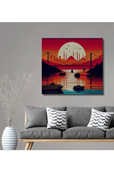 Teona Ahşap Διακοσμητικό Ξύλινο Έργο Ζωγραφικής MDF με θέμα την Κατοικία/Επιχ...