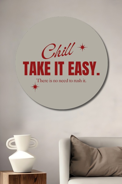 Teona Ahşap Decorativ din lemn MDF pentru casa/lugar de munca pictura murala rotunda pentru casa/lugar de munca