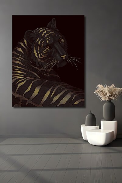 Teona Ahşap Χαρισματικός Τίγρης Διακοσμητικός Ξύλινος Πίνακας Τοίχου MDF για ...