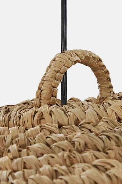 oceanpoint 45cm Bohemian Style Decorative Chandelier - Natural Raffia Weave, Ceiling Lighting, Handmade