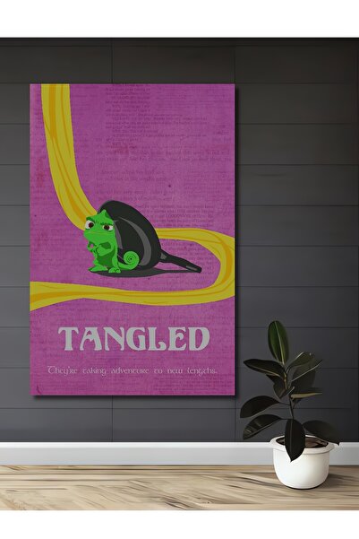 Teona Ahşap Rapunzel Chameleon Pictură decorativă din lemn MDF pentru perete ...