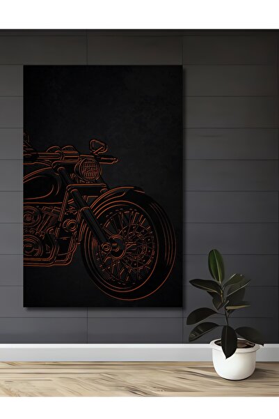 Teona Ahşap Pictură decorativă pe perete din lemn MDF cu tematică de motocicl...