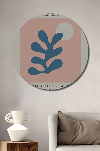 Teona Ahşap Matisse, din lemn MDF, pictură decorativă pe perete pentru casă/lugar de muncă, pictură rotundă pe perete pentru casă/lugar de muncă