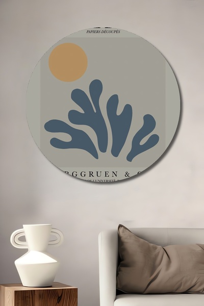 Teona Ahşap Matisse, din lemn MDF, pictură decorativă pe perete pentru casă/lugar de muncă, pictură rotundă pe perete pentru casă/lugar de muncă