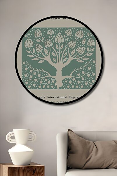 Teona Ahşap Beardsley Art Nouveau Tree Pattern Декоративна дървена MDF рамка ...