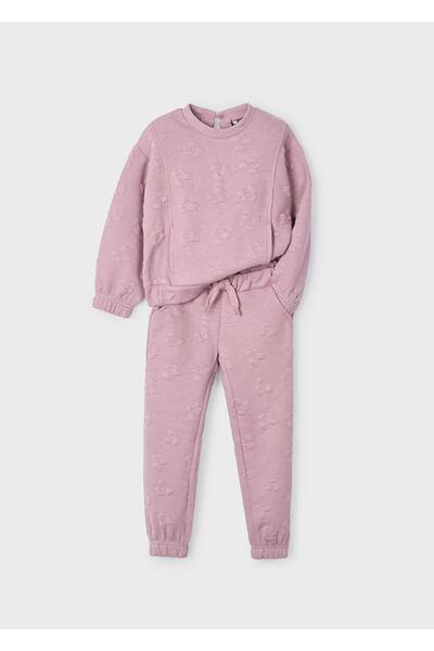 MAYORAL Embossed Pattern Girl's Tracksuit Set_Mnvs4891