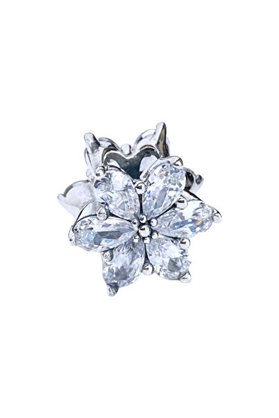 Dumledo Kristal Herbaryum Papatya Charm | 925 Ayar Gümüş