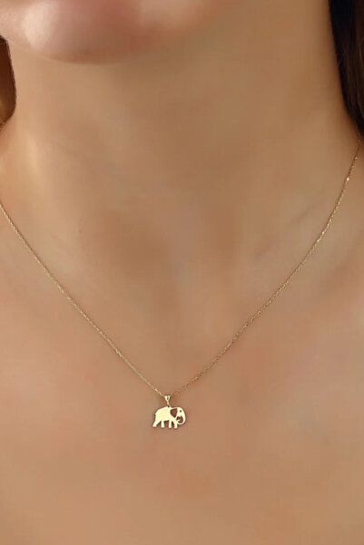 Glorria Altın Fil Kolye