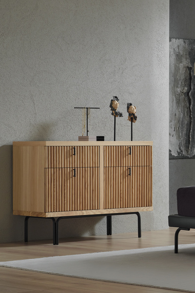 Enza Home Austin 2 Çekmeceli Şifonyer -  Meşe