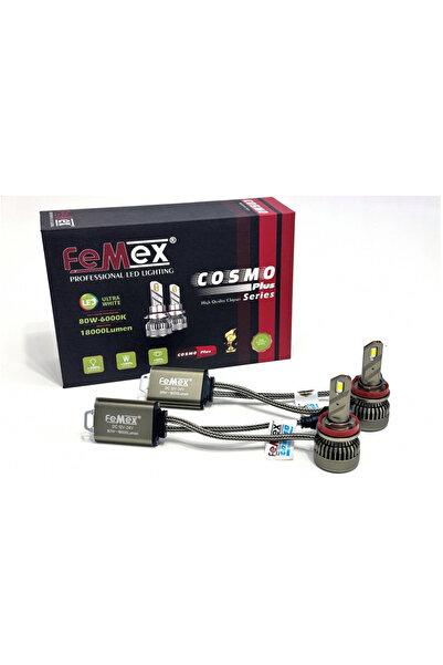 FEMEX Cosmo Plus H11 Şimşek Etkili Led Xenon 80W 18000 Lumen