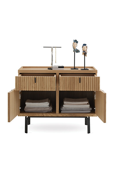 Enza Home Austin 2 Çekmeceli Şifonyer -  Meşe