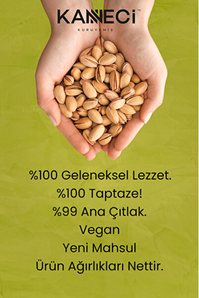KANNECİ KURUYEMİS Antep Fıstığı 1 Kg (ANA ÇATLAK DUBLE)