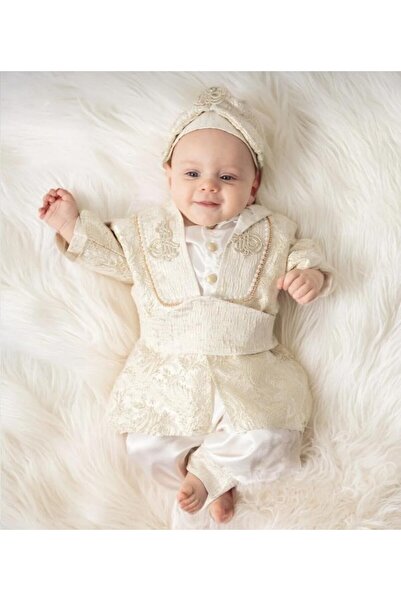 Tombyco Erkek Bebek Mevlütlük Şehzade Sünnetlik Sünnet Kıyafeti 0-6 Ay