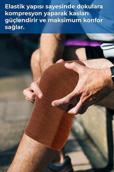 Flexy Medical Wool Knee Pad - 1 Piece. Auxiliary for Knee Leg Pain, Joint Rheumatism and Calcification Relationship