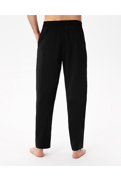 Ayma Active Black Men's Summer Pocket Elastic Waist Modal Yoga Pants