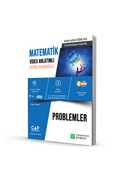 Çap Yayınları Çap Matematik Problemler Video Anlatımlı Soru Fasikül