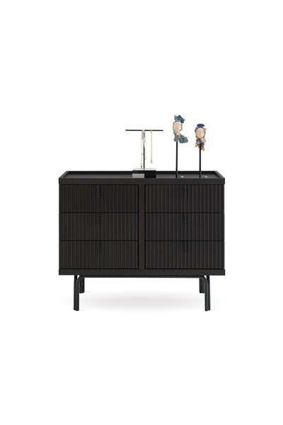 Enza Home Austin 6 Çekmeceli Şifonyer - Koyu Meşe