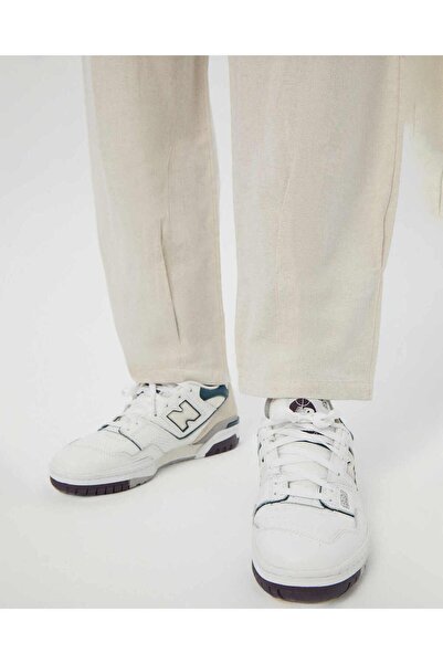 Ayma Active Beige Men's Linen Look Easy West Pants