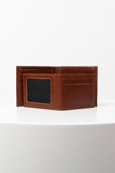 BAYDERİ Leval Extra Genuine Leather Men's Wallet with Gift Card Holder