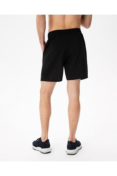 Ayma Active Μαύρο ανδρικό σορτς με κορδόνια με τσέπες