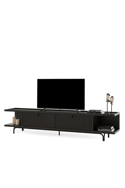 Enza Home Austin TV Sehpası, 250x52,6 cm - Koyu Meşe