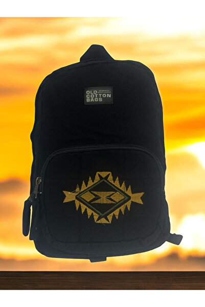 Old Cotton Kaliteli Mini Vintage Salaş Disayn Günlük Sırt Gezi Çantası 19 Cm ...
