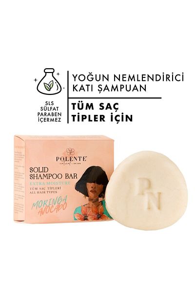 Polente Natural 110 Gr Intensive Moisturizing Solid Shampoo - All Hair Types