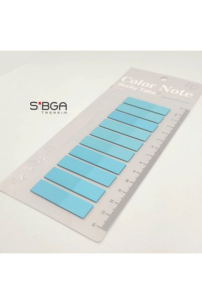 sibga tasarım Transparent Turquoise Blue Color Postit Post-it Post It. Bookmark Bookmark Bookmark Postit Sticker Note Paper