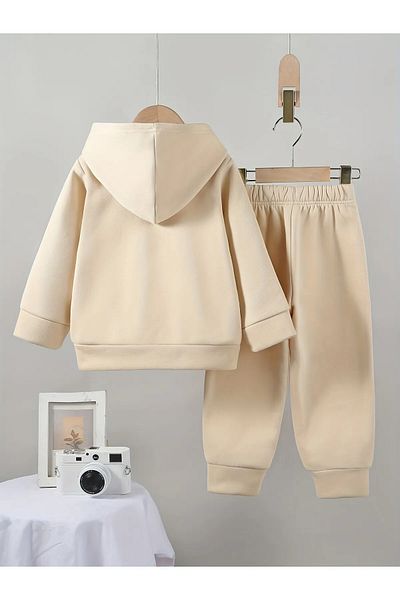 Little Wears Shadow Sonic Premium 3 - Compact Yarn Sweatshirt and Sweatpants Set