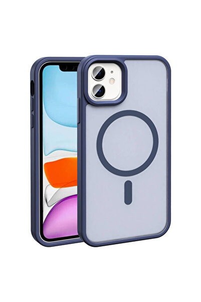 UnDePlus Apple iPhone 12 Kılıf Mat Yüzey Magsafe Şarj Özellikli Sio Kapak