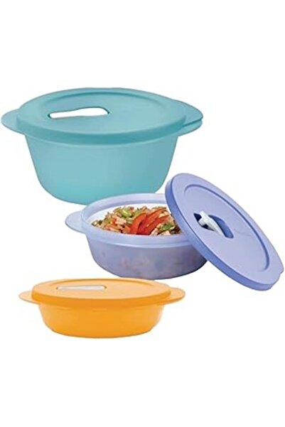 SH TICARET علبة تخزين تابروير للميكروويف 3 قطع