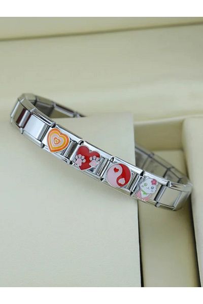 Dumledo Italian Charm - Pink Paws and Heart